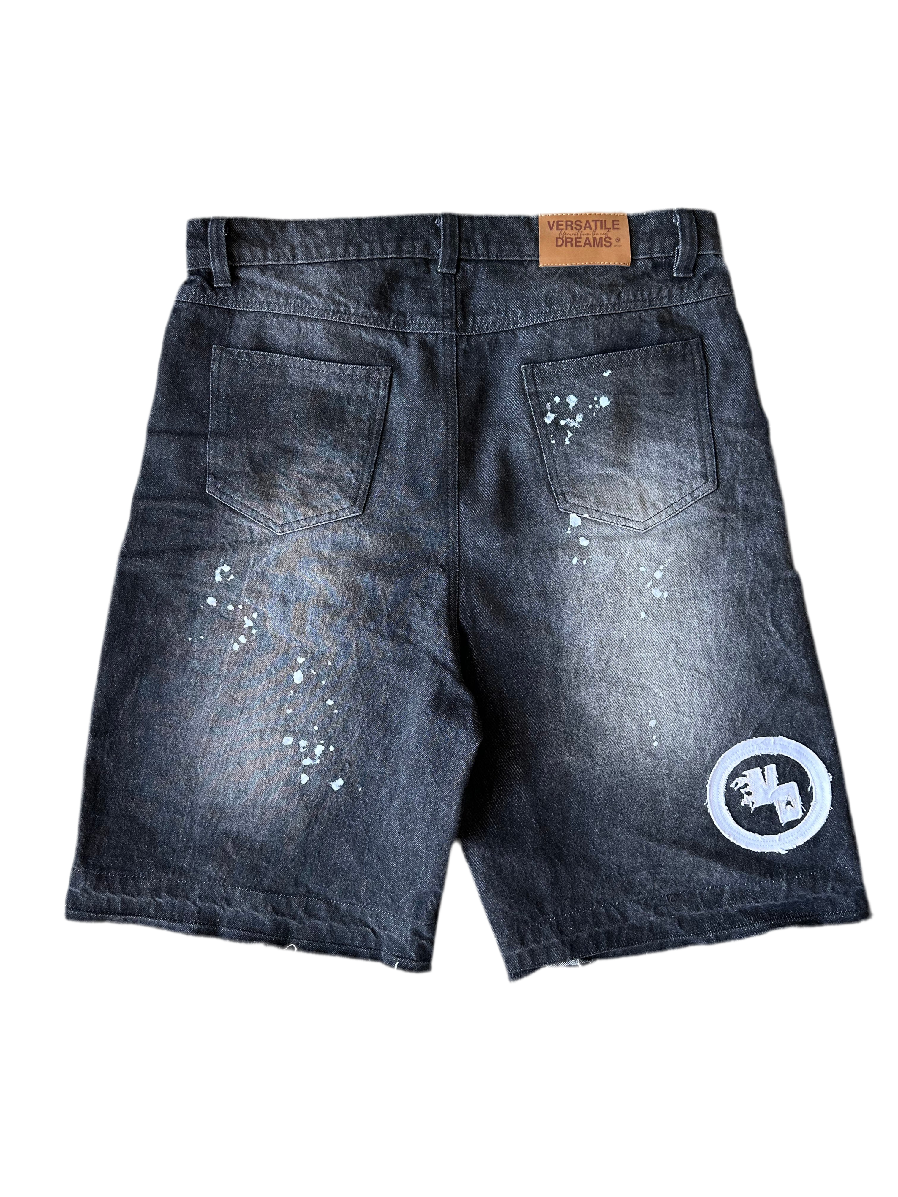 DENIM "PAINT SPLATTER" JORTS