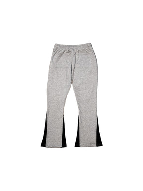 GREY PAINTED FLARE SWEATPANTS