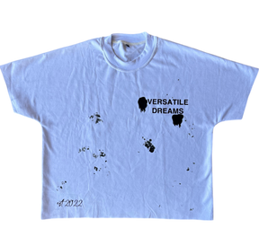 WHITE "PAINT SPLATTER" TEE