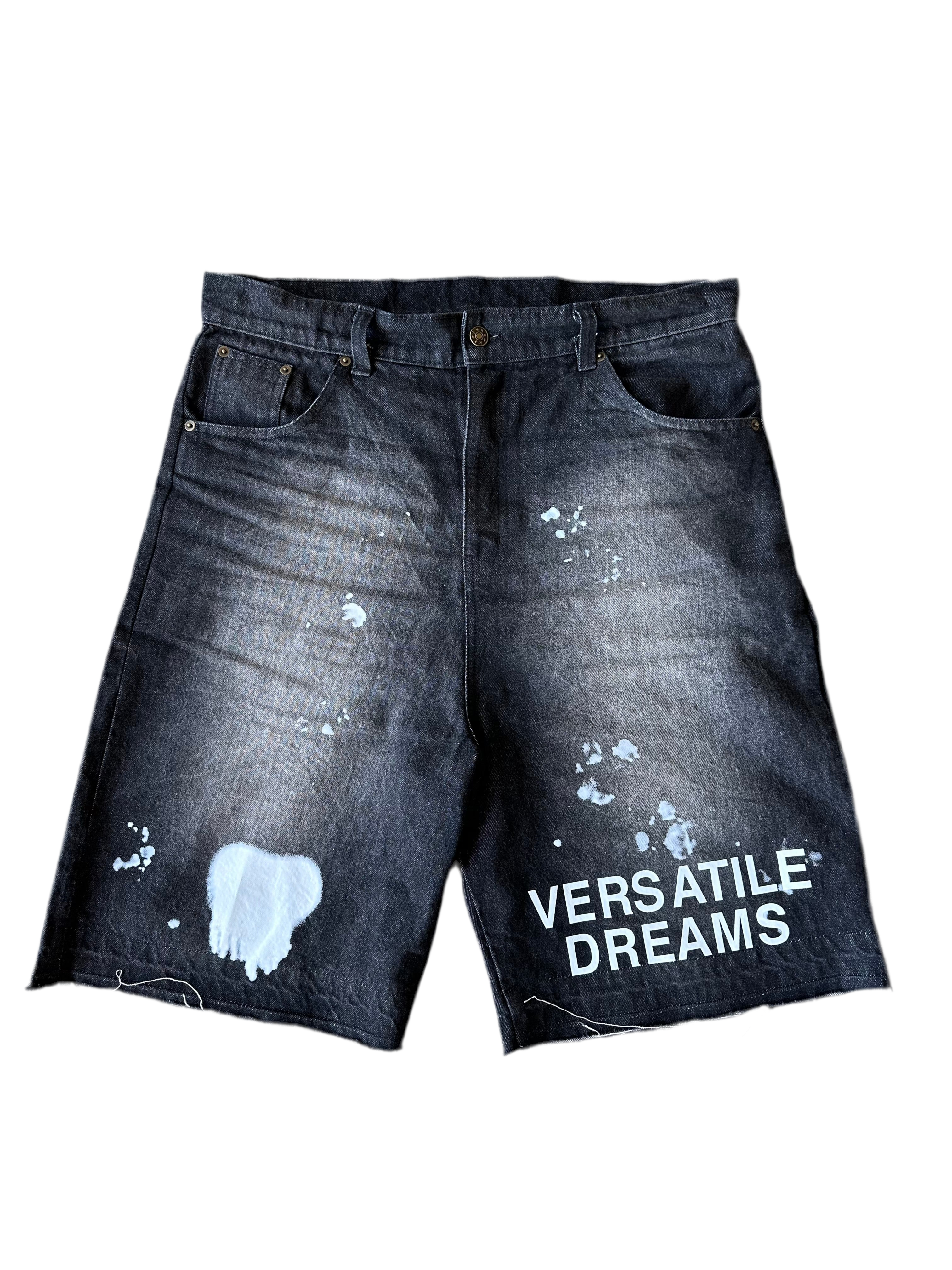 DENIM "PAINT SPLATTER" JORTS