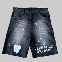 DENIM "PAINT SPLATTER" JORTS