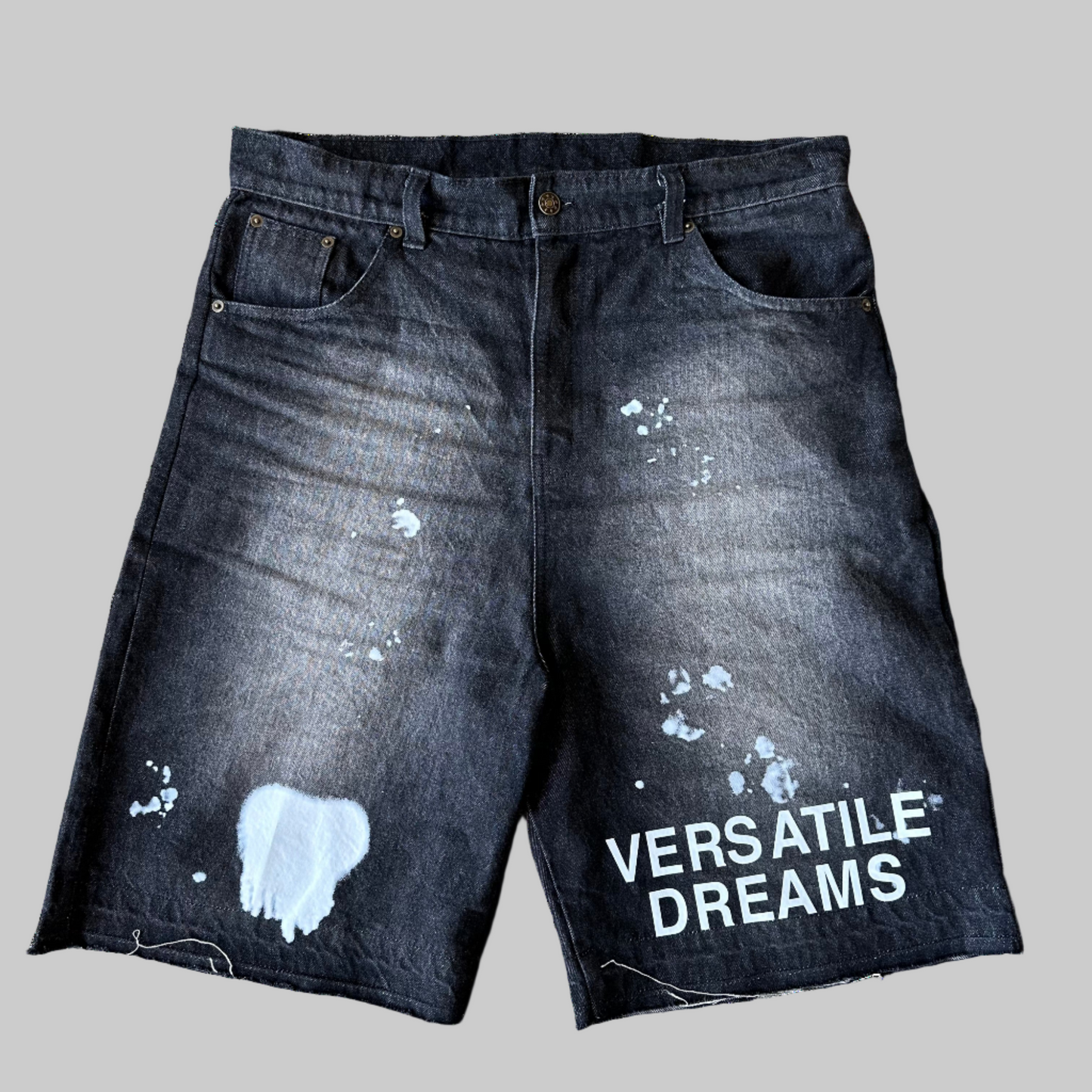 DENIM "PAINT SPLATTER" JORTS