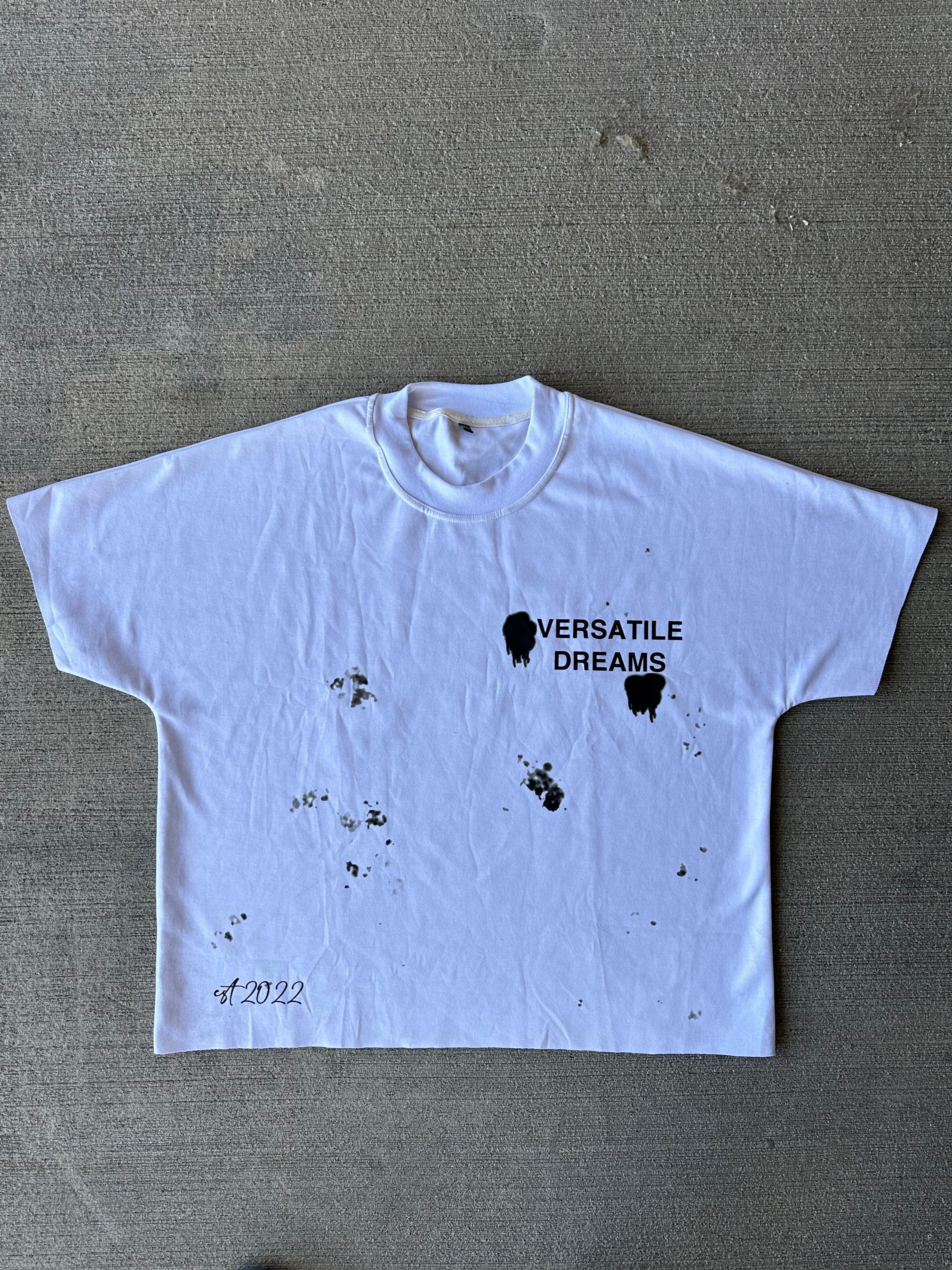 WHITE "PAINT SPLATTER" TEE