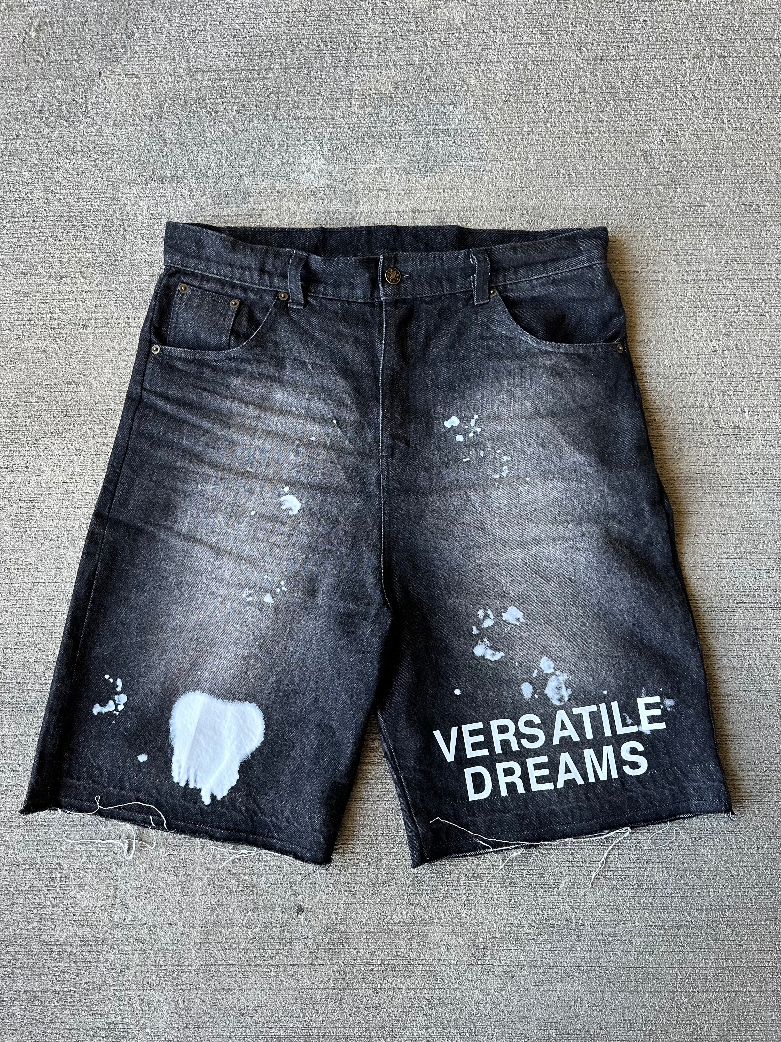 DENIM "PAINT SPLATTER" JORTS