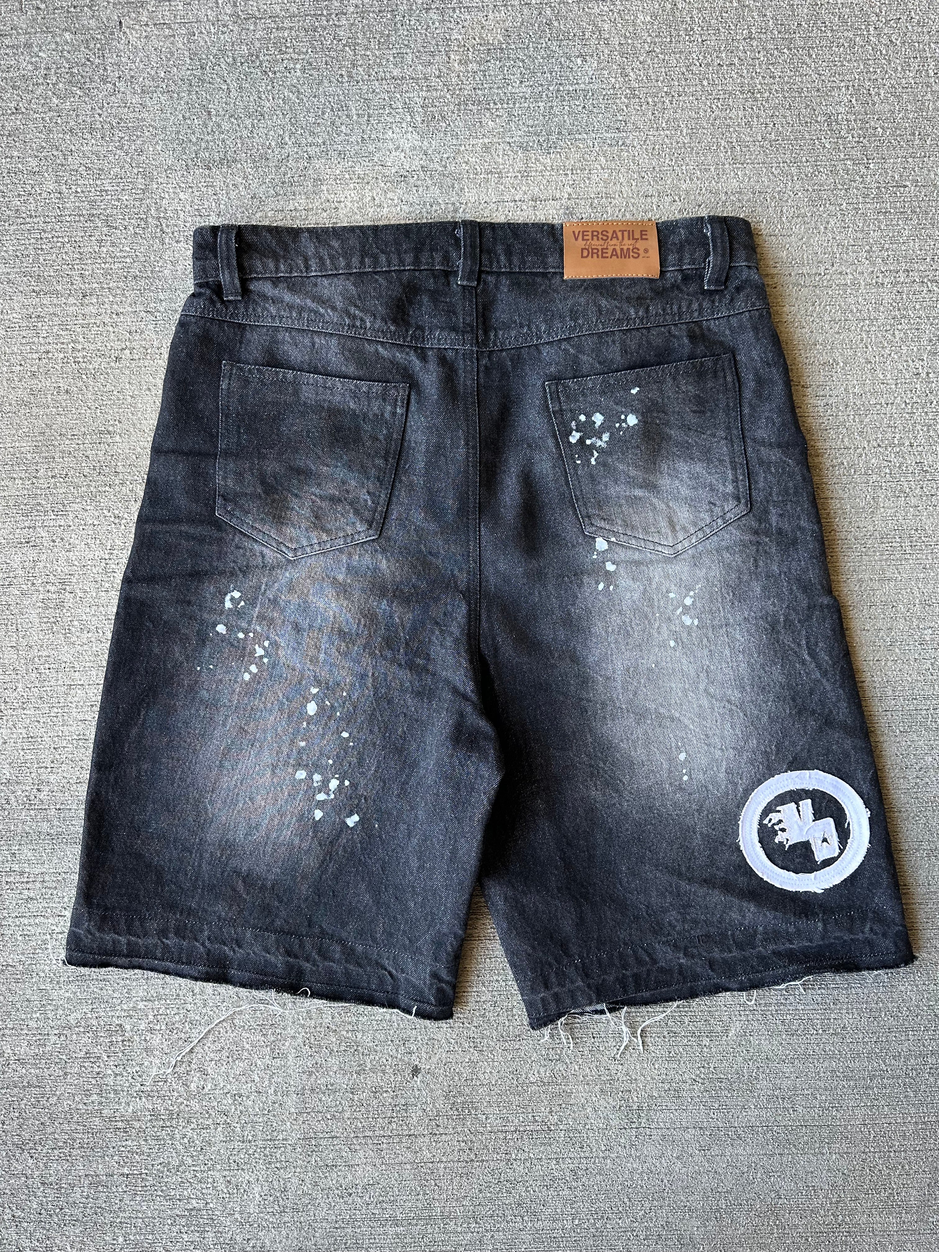 DENIM "PAINT SPLATTER" JORTS