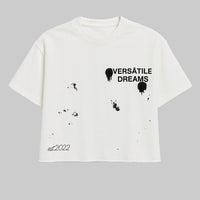 WHITE "PAINT SPLATTER" TEE
