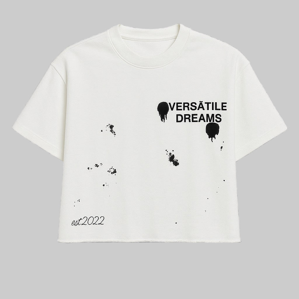 WHITE "PAINT SPLATTER" TEE
